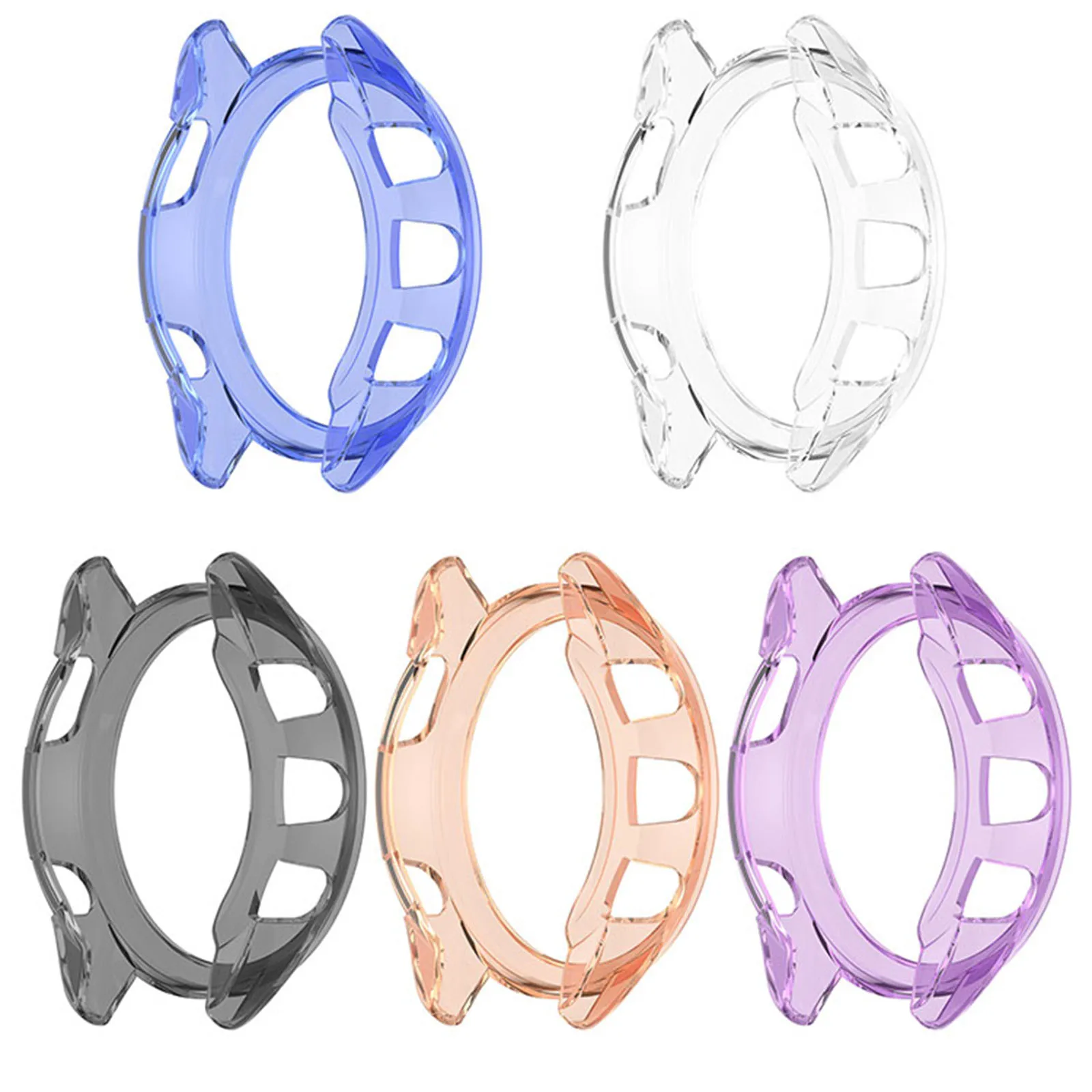 1pc Half-wrapped Transparent TPU Protective Case Watch Cover for Garmin Forerunner165/ 165 Music Accessories