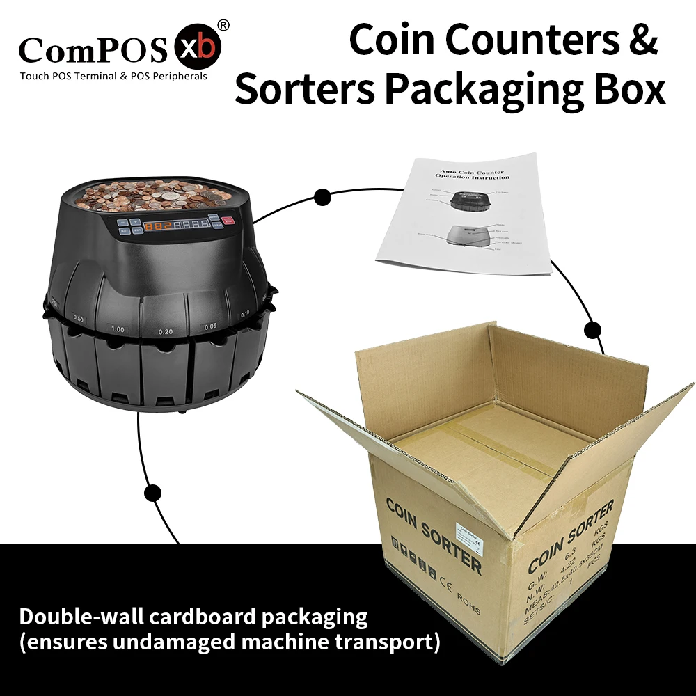 آلة عد العملات المعدنية متعددة البلاد آلة عد فارز العملات المعدات الإجمالية