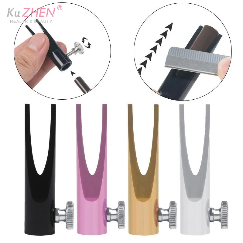 Sacapuntas de lápiz de cejas, herramienta fina con punta para afilar lápiz de cejas, suministro de tatuaje Microblading, accesorios de maquillaje permanente, 1 ud.