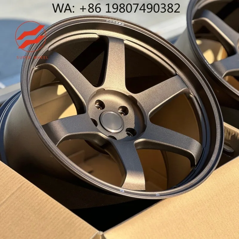 17-20 Inch TE37 Style JDM Monoblock Forged Wheels Custom Design High Strength Aftermarket Sports Car Rims