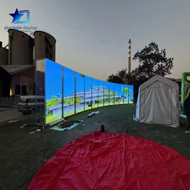 

Lightweight Transparent LED Sticker Screen Indoor Shop Window High Definition Display Panel