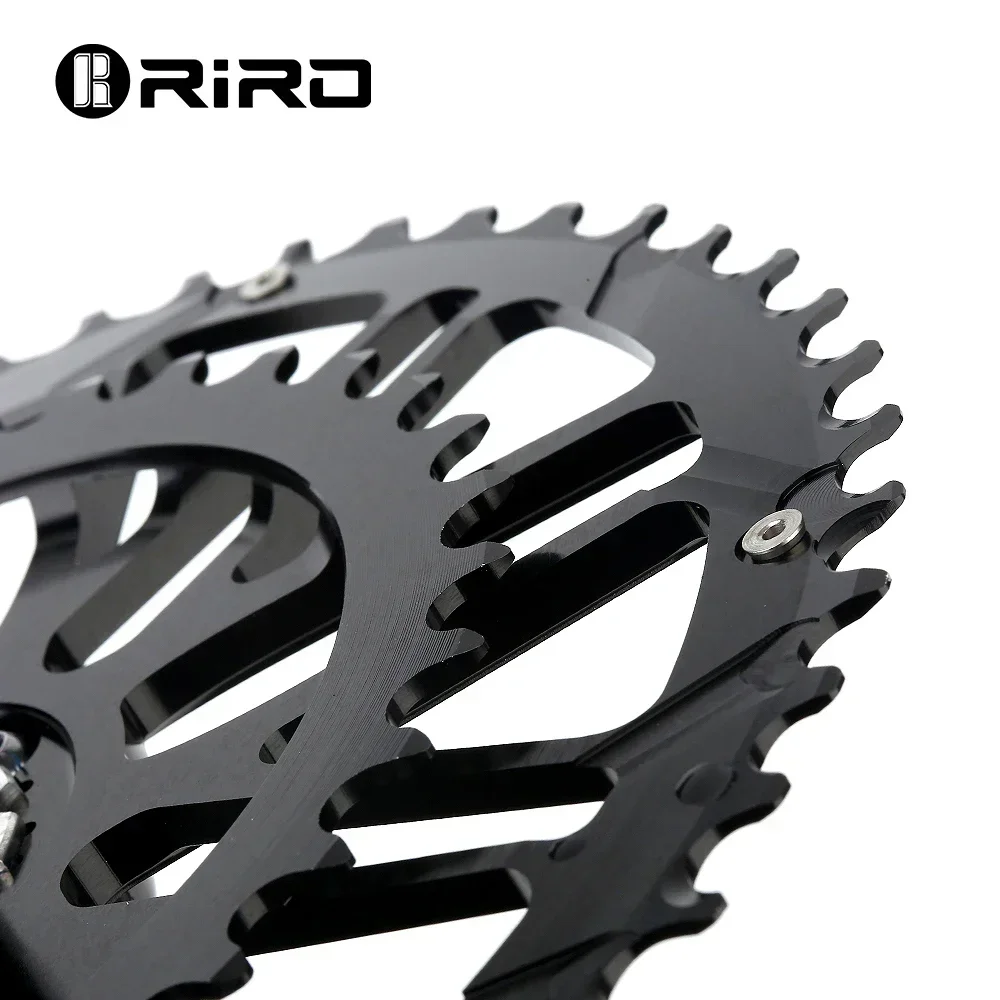 RIRO Carbon Fiber Crank Road Bike 11/12 Speed 50-34/53-39T Direct Mount Bicycle Crankset 170mm 46/48/50/52T Bik2T Bike Chainring