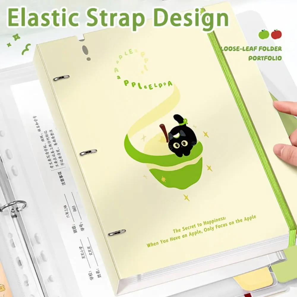 High Quality Loose-leaf A4 File Folder Waterproof Large Capacity Document Folder Test Paper Storage Bag Gift