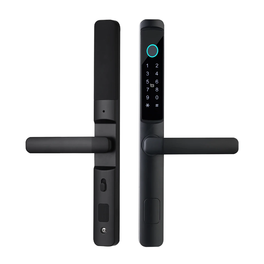 Wooden door lock Waterproof zinc alloy Digital security application Fingerprint memory card Graffiti smart lock HCD Y01 Home
