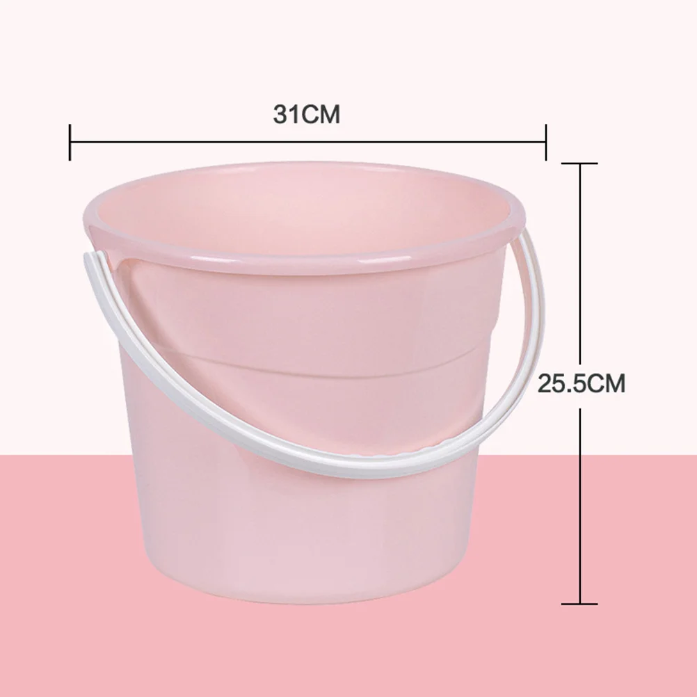

1pcs Car Wash Bucket Round Plastic Bucket Heavy Duty Waterproof Large Capacity Stackable Storage Container For Water Fishing