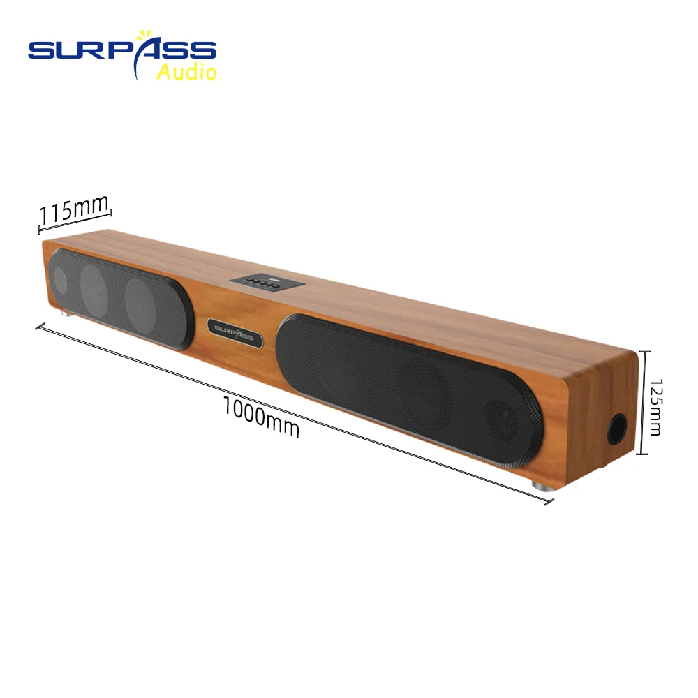 Wireless Entertainment Surround Stereo TV Home Theater System BT Sound Bar Speaker