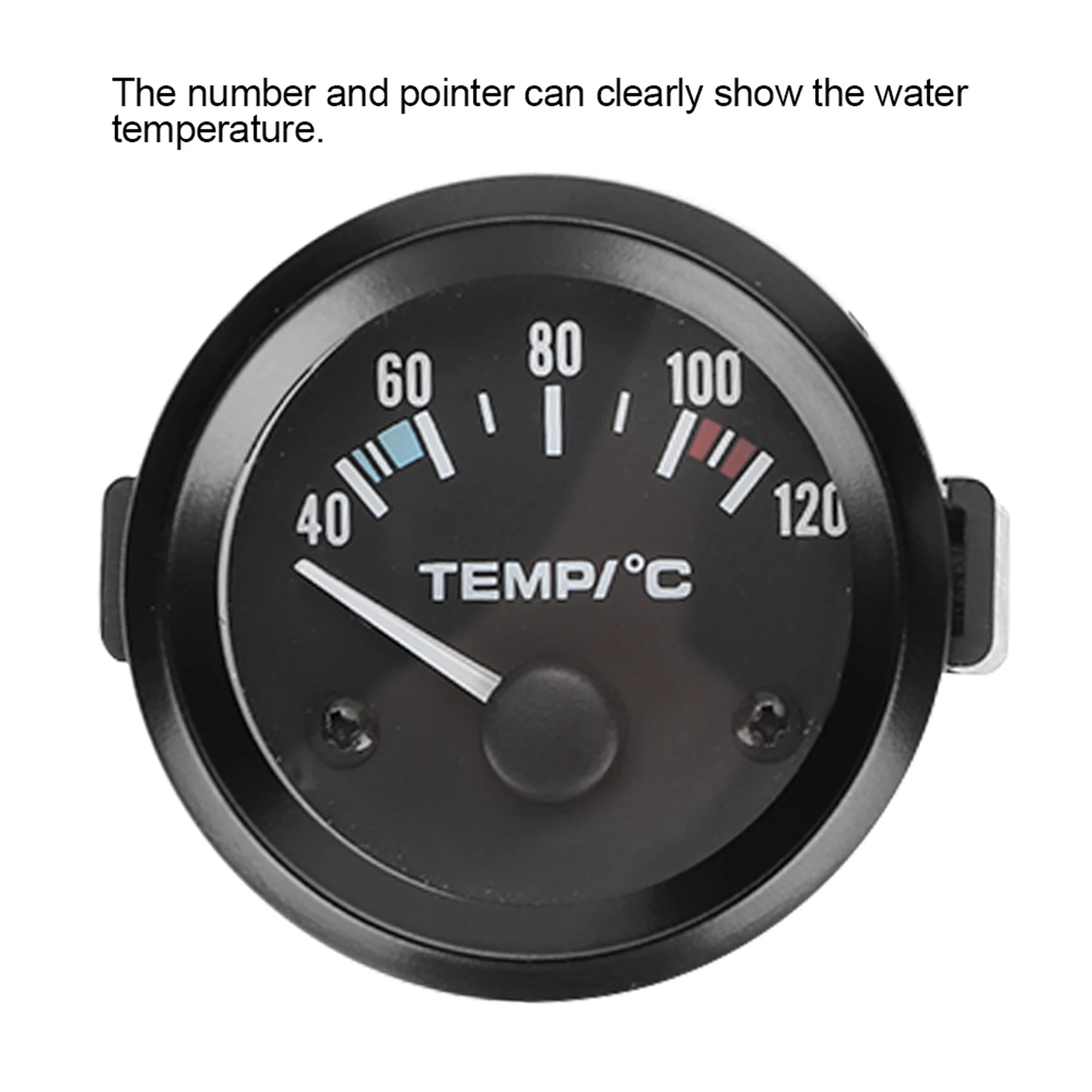 New 1Pc Vehicle Meter 12V Automobile Car Gauge 2inch/52mm Water Temp Black Shell Car Meter With Sensor Water Temperature