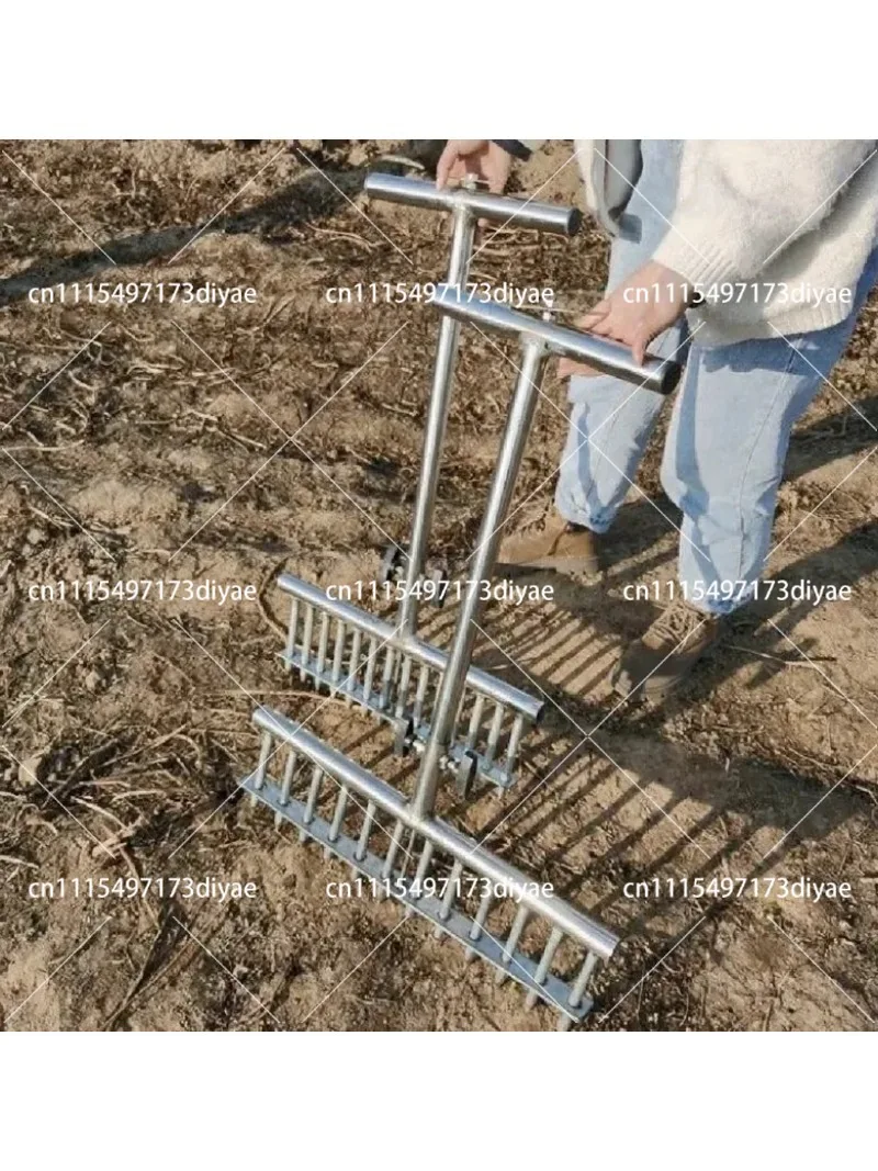 3-in-1 Onion Seedling Transplanter Tool, Automatic Dibber Punch Planter for Scallion Leek Vegetable Garden Planting