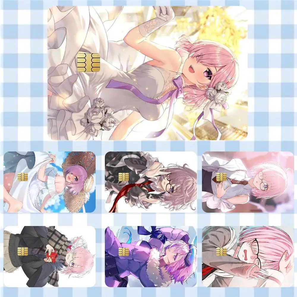 

Mashu Kyrielight Fate Grand Order Sticker Film Tape Skin for Credit Card Debit Card Cartoon Waterproof Stickers