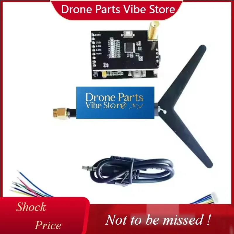 

DParts1Matek 1.2GHz A/V VTX VRX 0.8/1.6mw Transmitter With 9 9CH Receiver Video Transmission For Drones Accessories