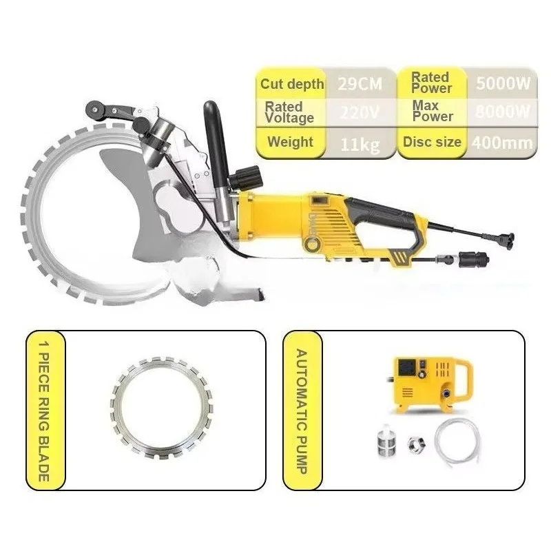 High Quality Concrete Cutting 220v 390mm Brushless Model Wall Tile Cutting Electric Circular Saw