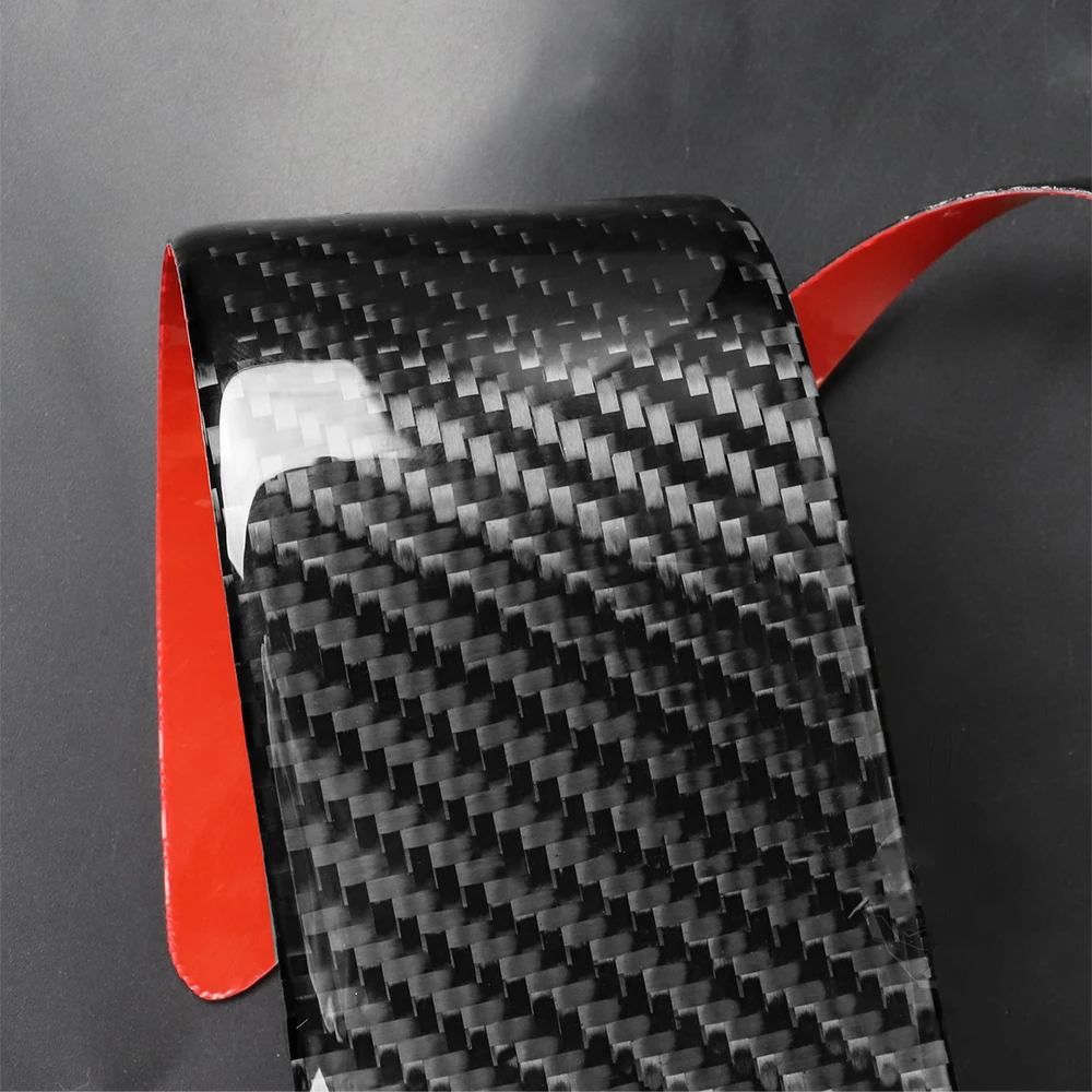 ABS Carbon Fiber Main Driving Horn Loudspeaker Cover Trim Sticker for Tesla Model Y 2020-2023 Car Trumpet Panel Accessories