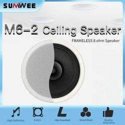 Altavoces M6-2 para el hogar, altavoces de audio para techo, sistemas de altavoces con sonido de alta calidad