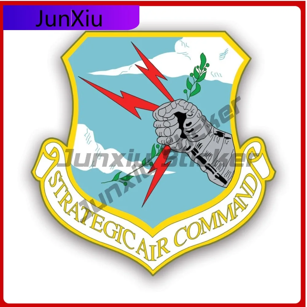 

Bold Anime Strategic Air Command Shield Sticker Uv Protected Decals Sac Dod Sticker Waterproof Anti Scratch Ideal For Rear