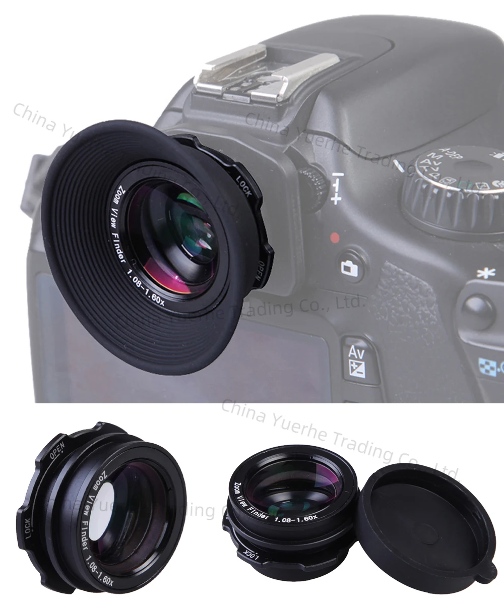 

DSLR 1.08x-1.60x Zoom Viewfinder Eyepiece Magnifier for Canon Nikon Pentax Sony Olympus Fujifilm Samsung Sigma Camera