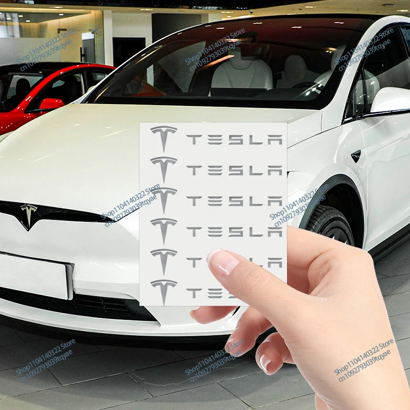 

Car metal creative stickers Waterproof Dirt-proof Stickers Auto Accessories For Tesla Model 3 Model S X Model Y Roadster SpaceX