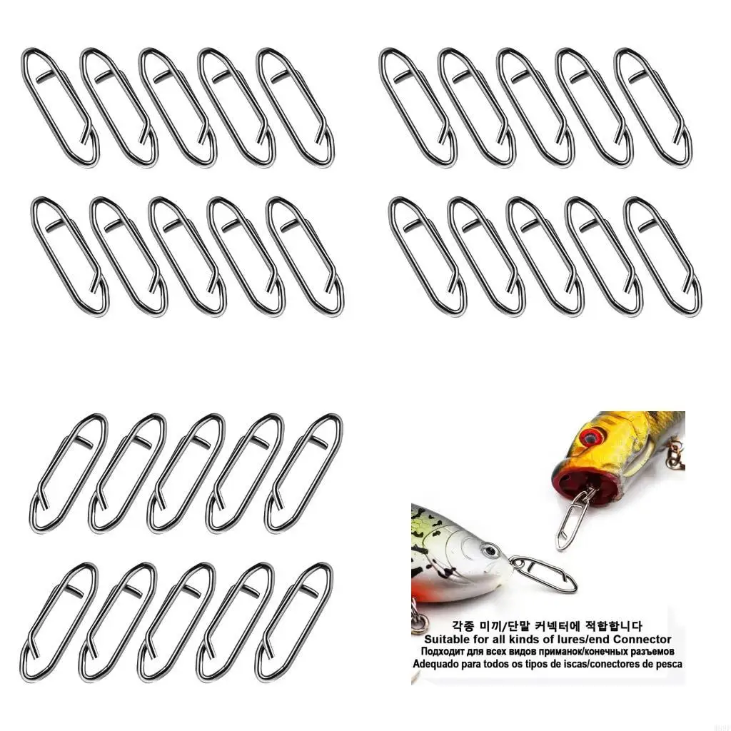 

Fast Change Connector for Lures Power Fishing Clip Fast Snaps Speed Clip W89F