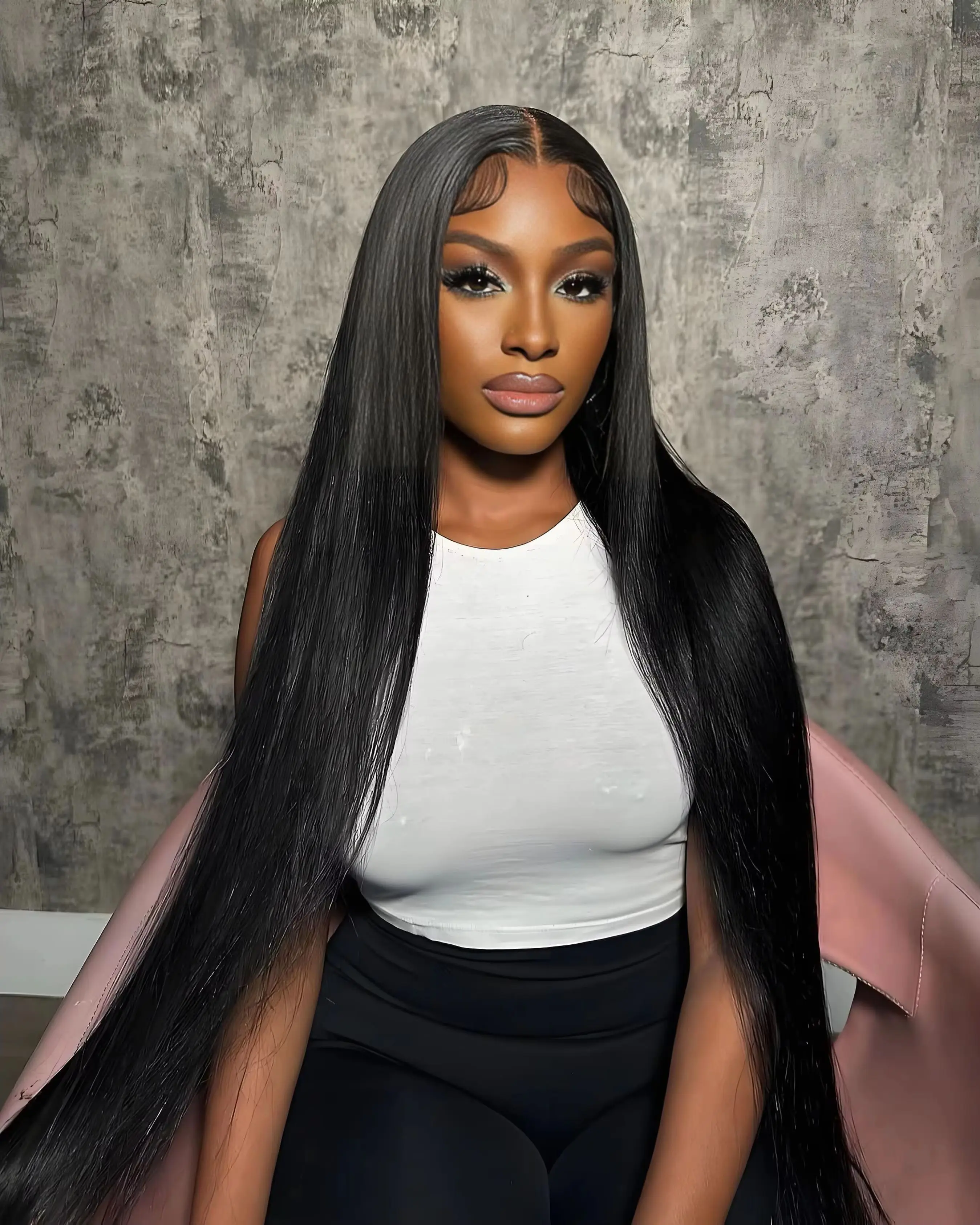 

Натуральные прямые парики из человеческих волос HD, 40-46 дюймов, 13x4, 13x6, плотность 220, бразильские, черные, с фронтальным кружевом, 100% человеческие волосы для женщин