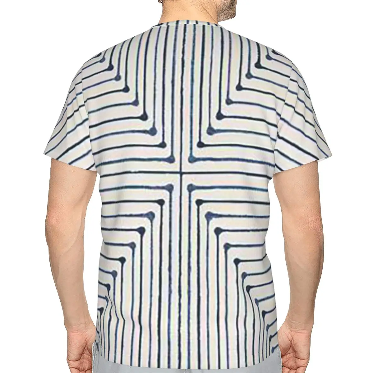 Jonathan Adler Inkdrop Slate Blue 100% Cotton T-Shirt Men'sFashion T Shirts Men Round Neck Short Sleeve