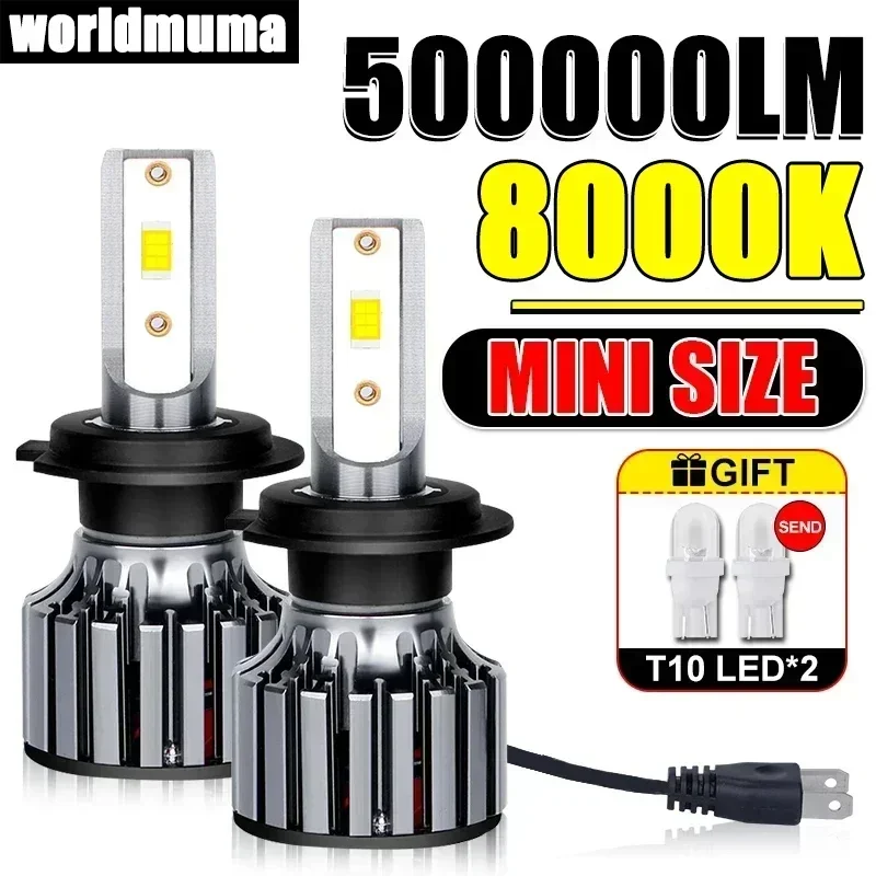 

NEW 2pcs H11 H4 Led Headight CSP High Power Automoitve 6000K 3000K 8000K Car Led Headlights 9005 9006 H7 Headlamps Lamp 5570