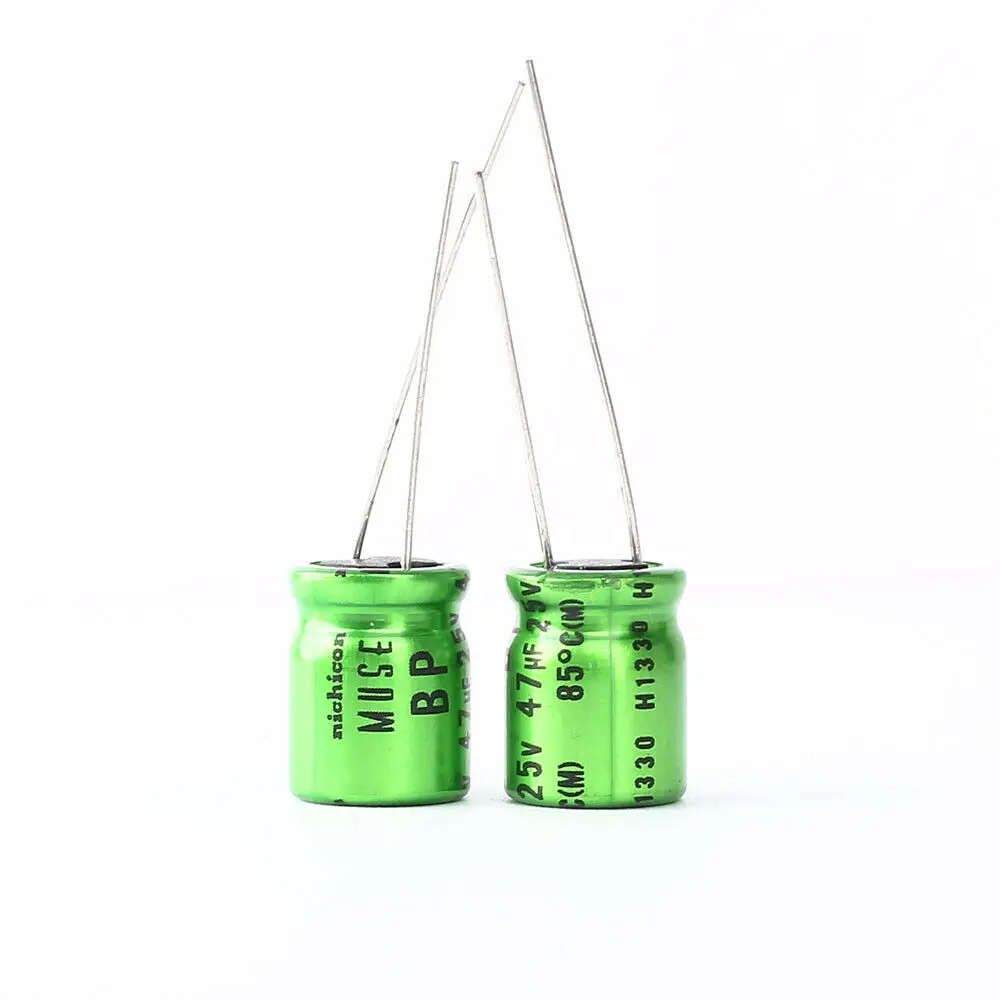 JAPAN 2PCS Nichicon BP 47uf 25v 47mfd MUSE Audio Capacitor Caps