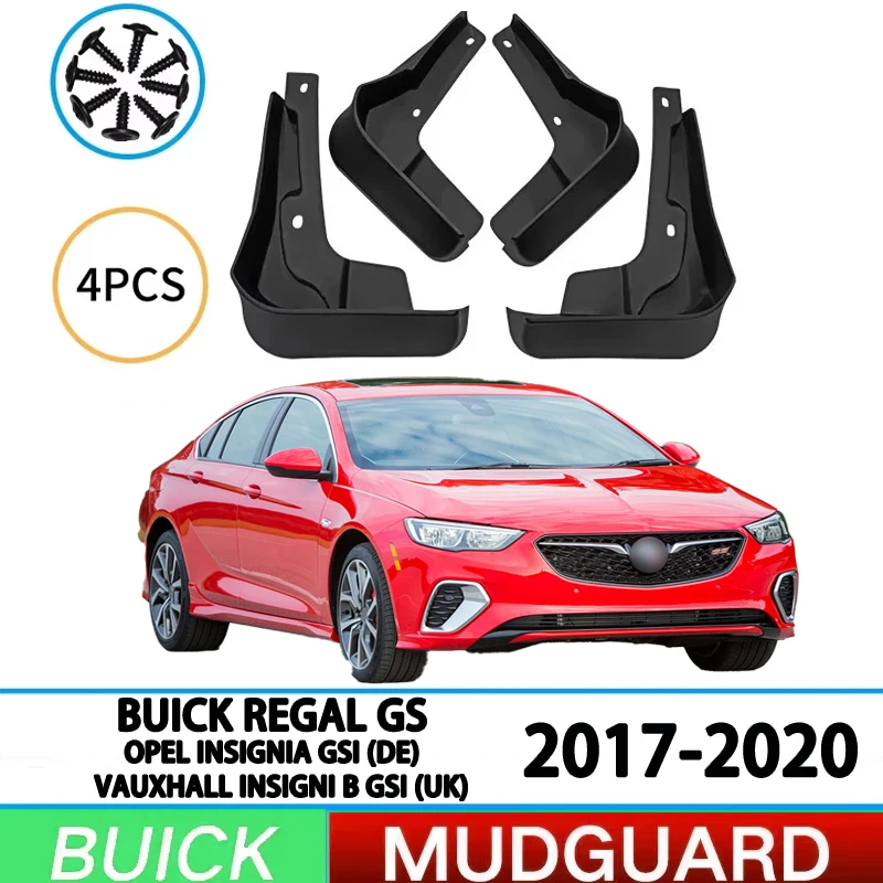 For 2017-2020 Buick Regal GS Opel Vauxhall Insignia B GSi front and rear wheel mudguards, tire mudguards, and splash guards 4pcs