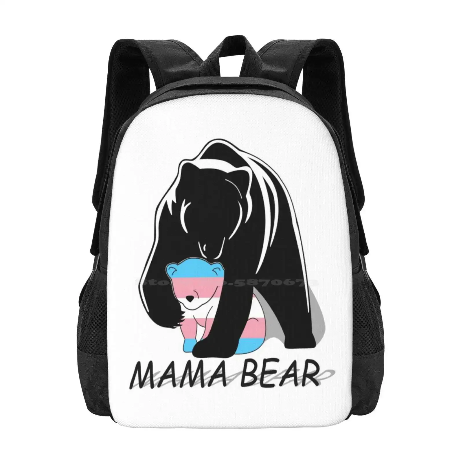 

Pride Mama Bear Подростковый студенческий рюкзак с узором Дизайнерские сумки Mama Bear ЛГБТ Pride
