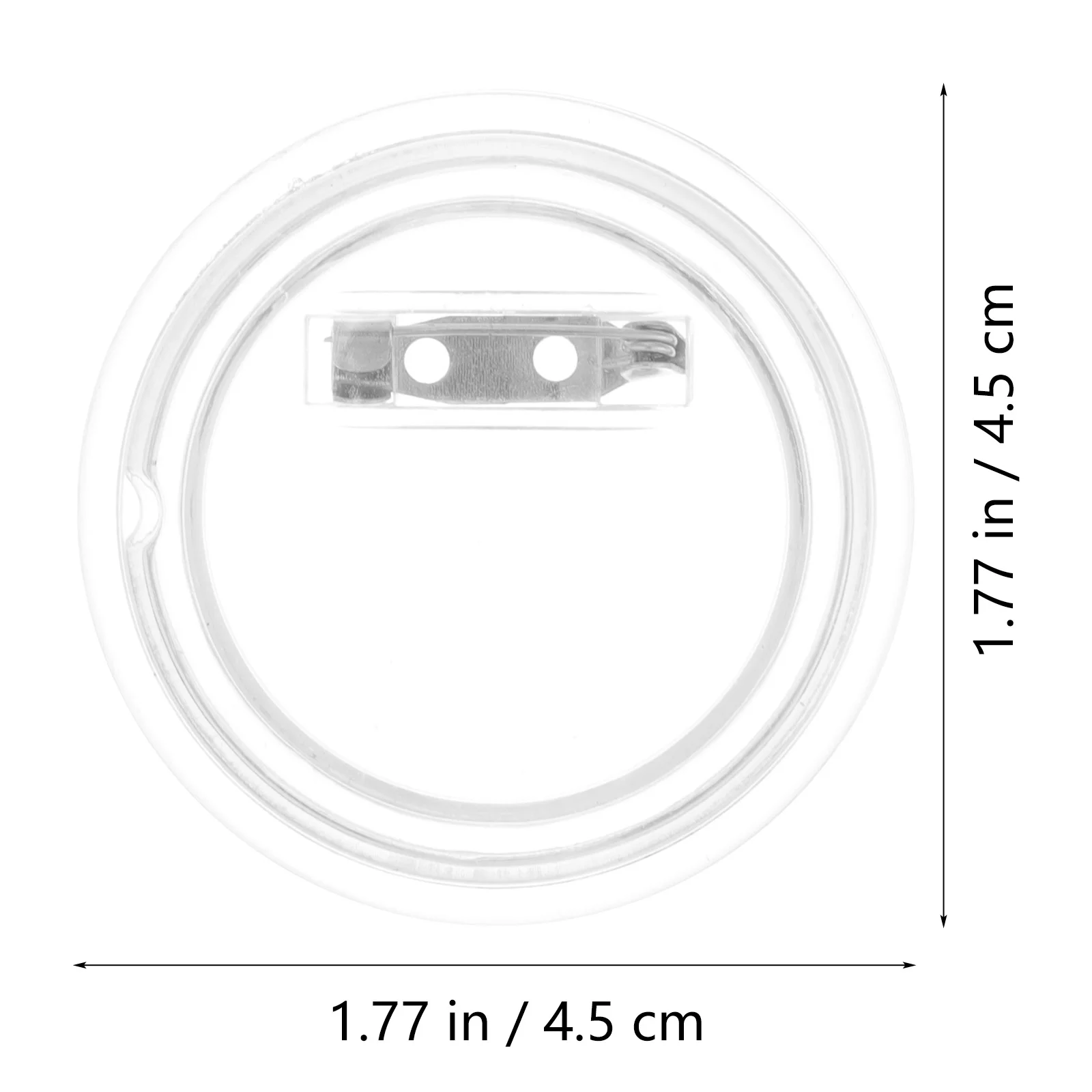 10 Pcs Clear Photo Button Pins Buttons Design Acrylic Badge Making Supplies for