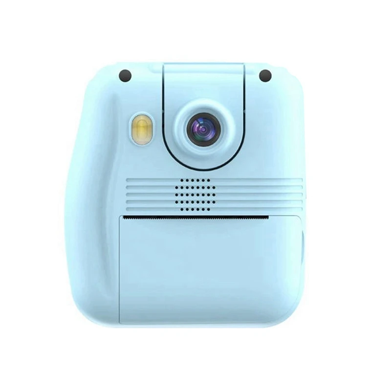 

ABFU-Flip Lens Kids Portable Printer Thermal Paper Stickers Paper Mini Printers Multi-Function Digital Small SLR