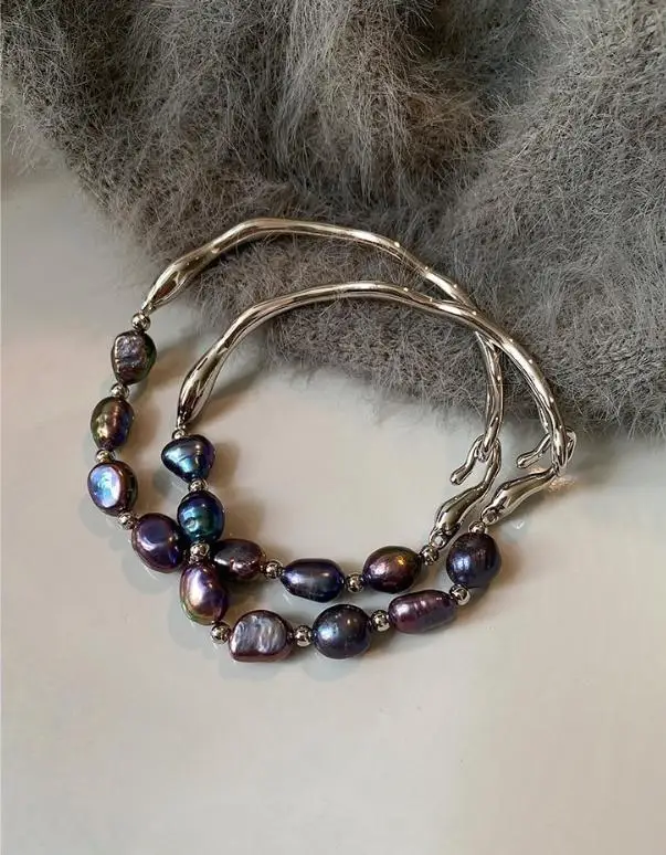 100% Natürliche Barocke Süßwasserperle 14K Goldgefüllter Damen-Armreif Schmuck Frauen Geburtstagsgeschenke 2027 Neuer Stil – Detail 9