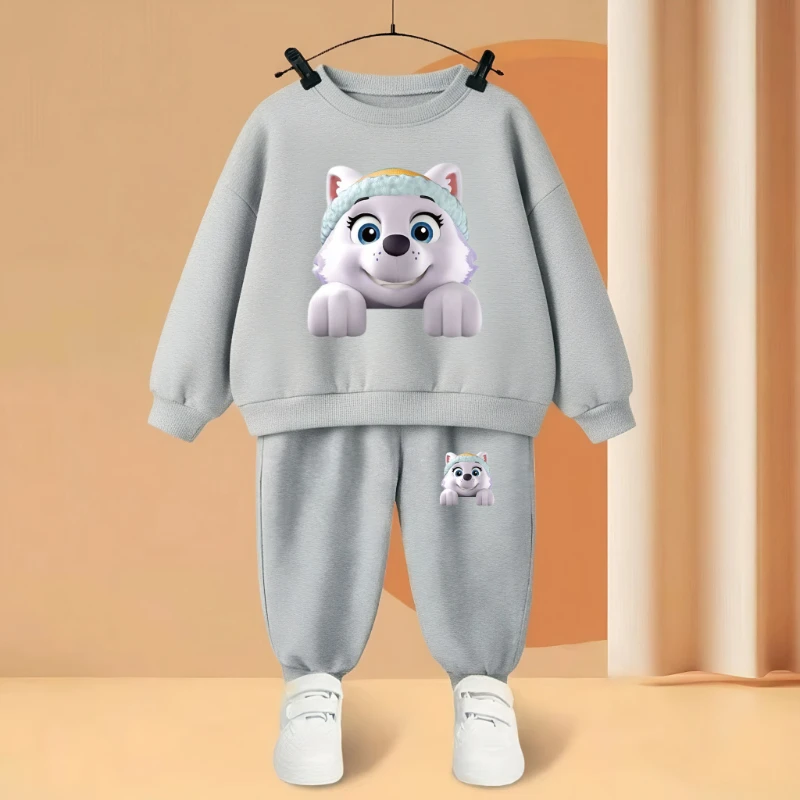 Autumn New Style Children's Casual Tracksuit Paw Patrol Printed Boys Sport Hoodies and Long Pant 2pcs Sets Casual Sweatshirt