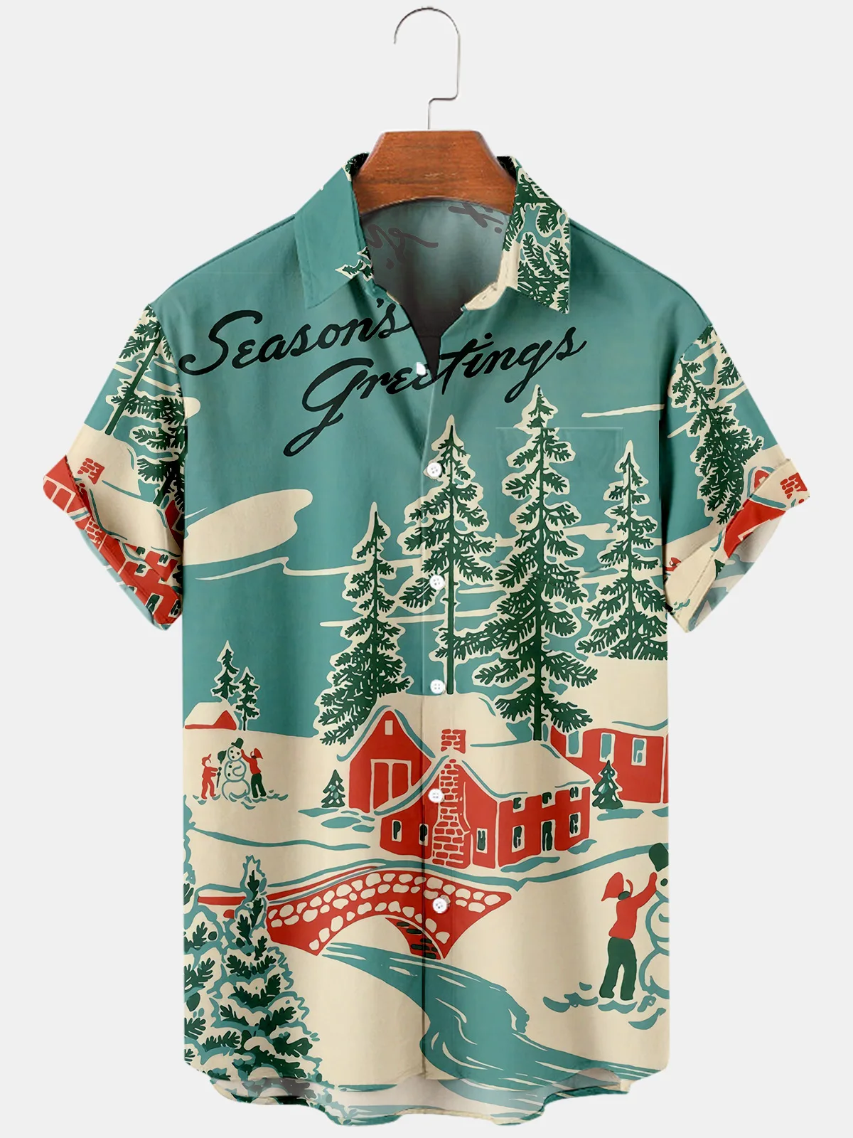 2025 New Christmas T-shirt for Men Hawaii High-quality Men's and Women's Beach Trend Cool Short-sleeved Oversized Shirt
