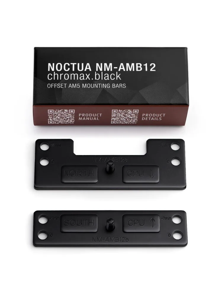 Noctua NM-AMB12 13 14 15 AMD AM5, охлаждение центрального процессора с офсетной пряжкой