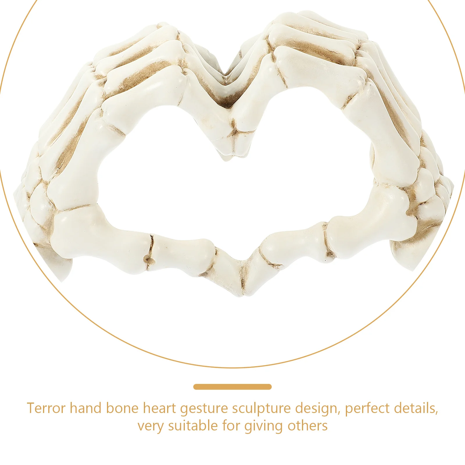 

Heart Finger Gesture Resin Hand Statue Creative Desktop Ornament Home Decoration Resin Heart Hand Statue