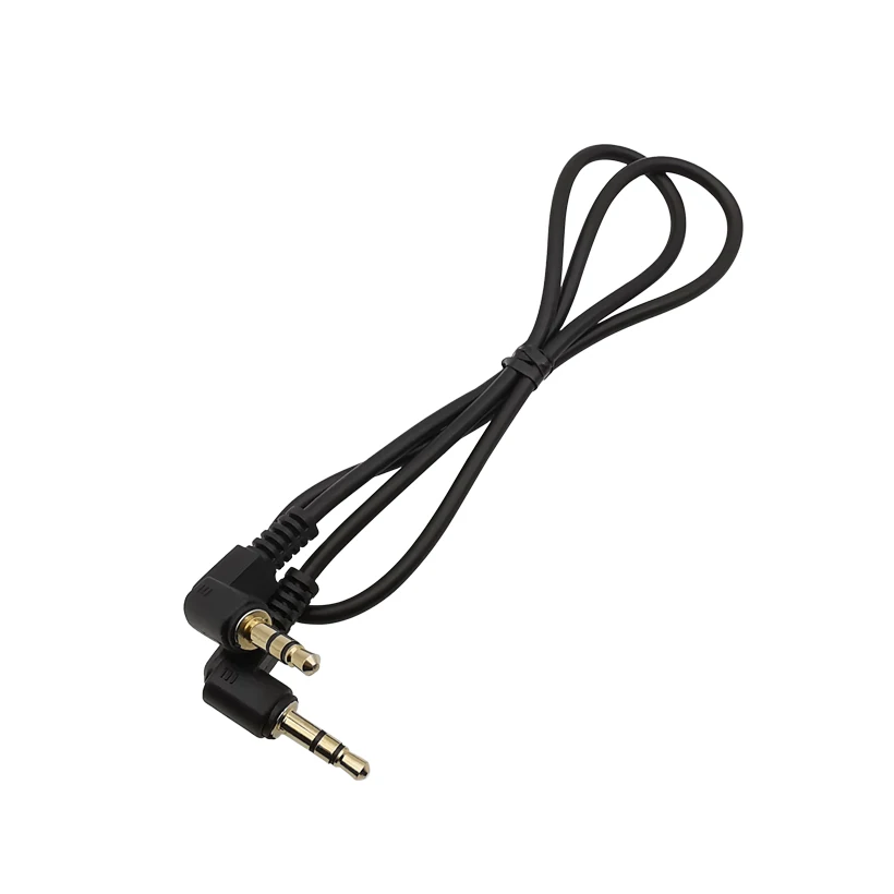 1/2/5Pcs 90 stopni kąt prosty z męskiego na męskie 3.5mm kabel typu Jack złącze Stereo samochodowy głośnik AUX kabel Audio 0.5M 1M