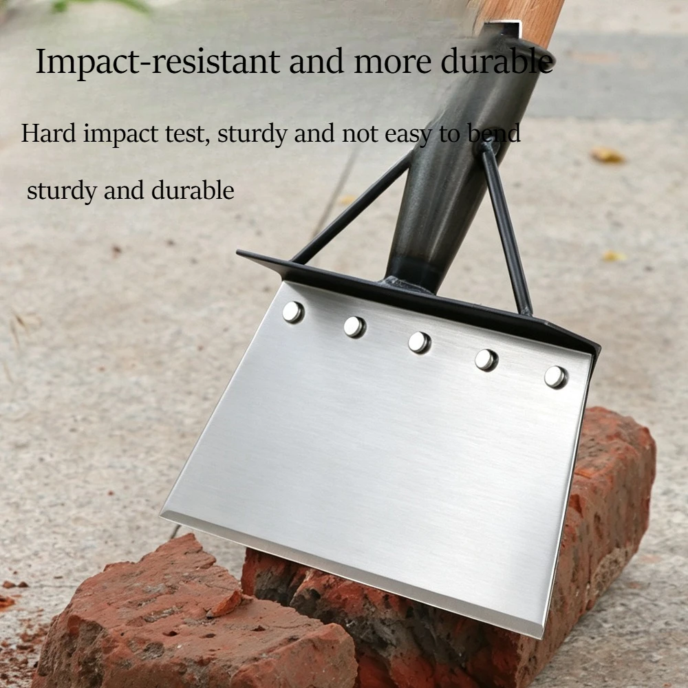Multi-functional Manganese Steel Shovel, Snow Clearing, Livestock Manure Cleaning & Wall Skin Scraping Tool for Home Farm