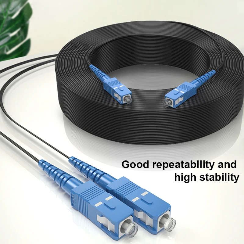 SC/UPC to SC/UPC 10-1000m Fiber Optic Drop Cable Single Mode Simplex 2.0mm Outdoor Fiber Optic Patch Cord Optical Patch Cable