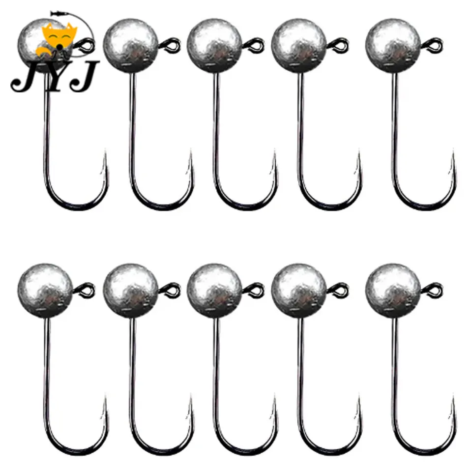 

JYJ 20pcs 1g 2g 3g 5g 7g Small fishing rooting hook ,lead head hook with high carbon steel material for soft worm rock fishing