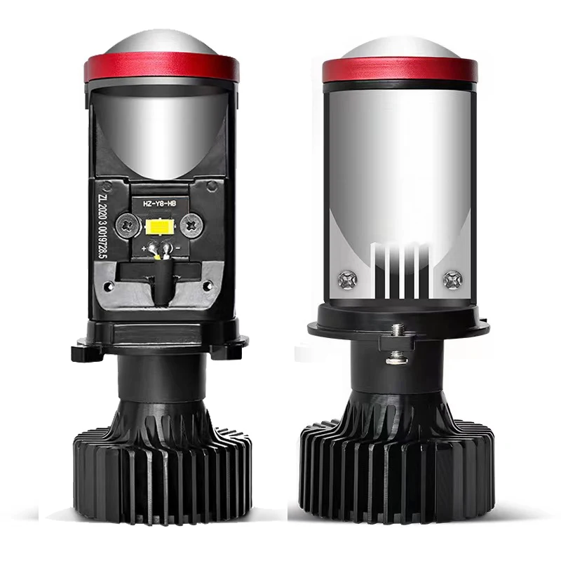 120 واط H4 المصابيح الأمامية سيارة H4 LED جهاز عرض صغير عدسة 6000 كيلو عالية منخفضة شعاع توربو مروحة السيارات LED H4 مصباح LHD RHD Y6 Y7 Y8 12 فولت 24 فولت #1