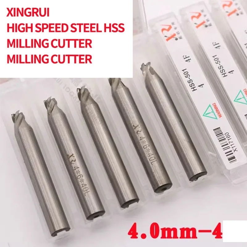 

for Cutting-edge HSS vertical milling with key milling cutter 4.0mm 4-tooth milling cutter twist bit