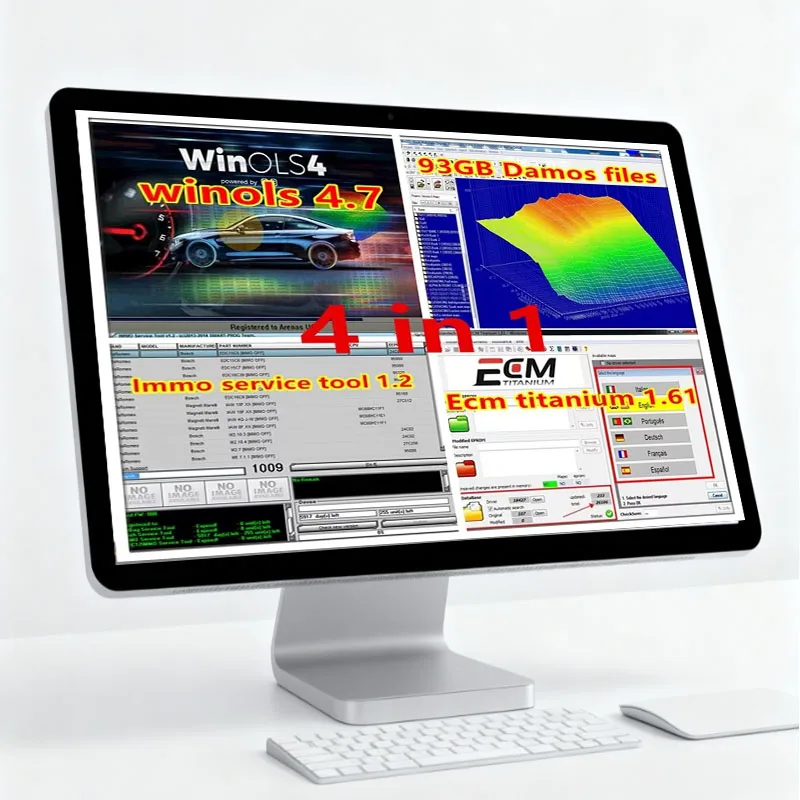 

2025 Hot sale WinOLS 4.7 + 93GB WINOLS DAMOS +ECM TITANIUM 1.61+Immo Service tool v1.2 Data Winols Auto Repair Software
