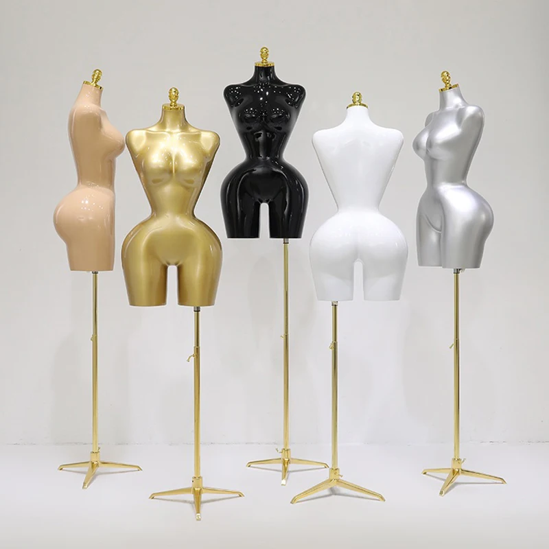 European and American BBL Mannequin Body Female Big Buttock Hips Upper-Body Adult Manikin Plastic Torso Doll