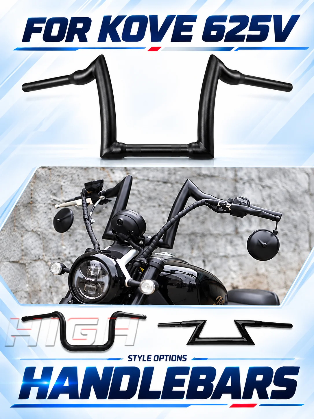 Modified Handlebar Accessories Fit For KOVE 625V 625V Handle Bar Mod Parts