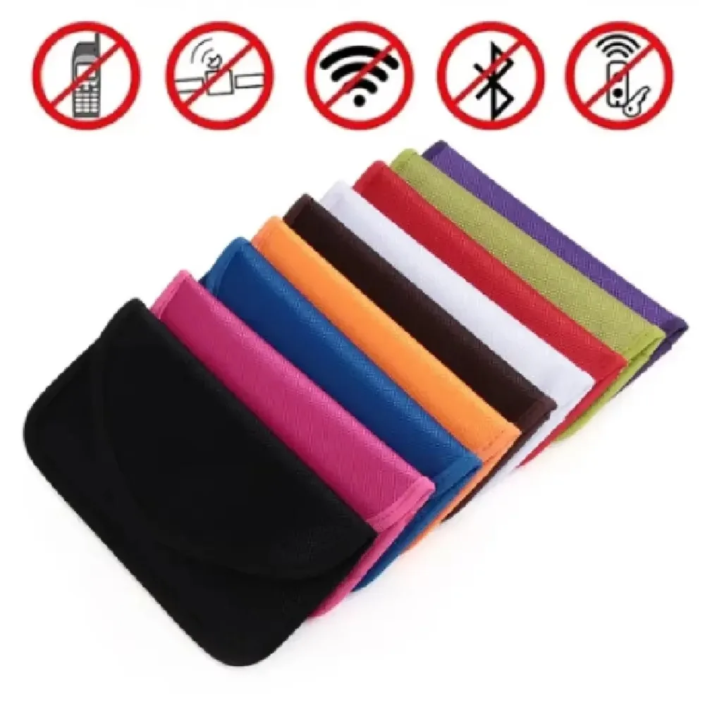 Portable Car Key Signal Blocker Case Faraday Cage Fob Pouch Keyless RFID Blocking Bag RFID Card Protector Car Accessories