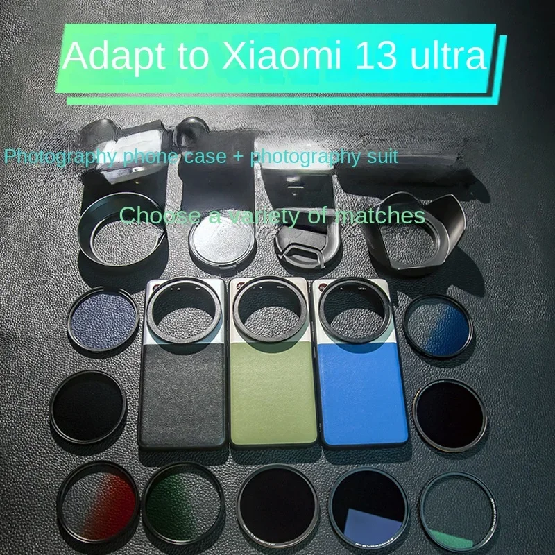 67mm Fotorgear Filter Set for Xiaomi 13 Ultra CPL Black Mist ND Filter Lens Cover 67mm Macro Lens Phone Case