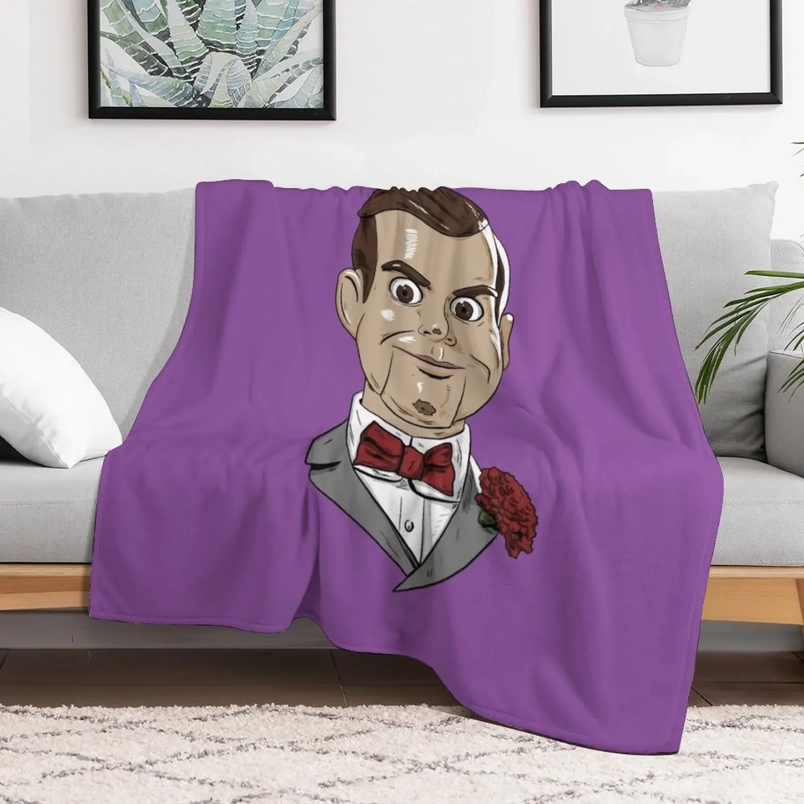 Slappy the Dummy Throw Blanket Designers Bed blankets and throws Blankets