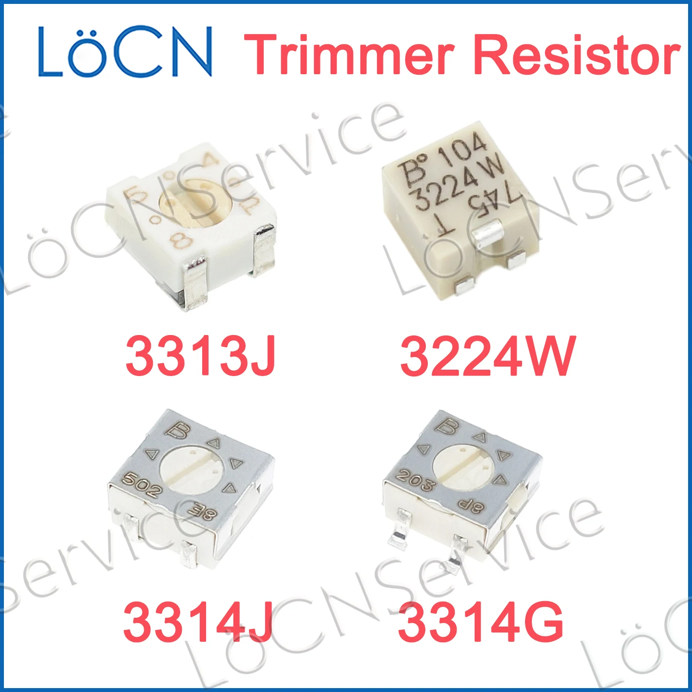 50 шт. 3224 Вт 4*4 10 К 20 К 50 К 100 К 200 К 500 К SMD триммер-потенциометр Trim Pot переменный резистор 3224W-1-103E 3224W-1-203E BOURNS