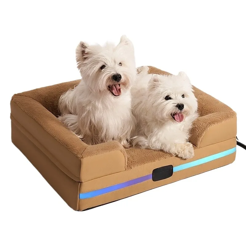 

Heated Pet Bed Mat, Constant Temperature Washable Warming Pad, Safe Energy-Saving Cushion for Cats and Dogs