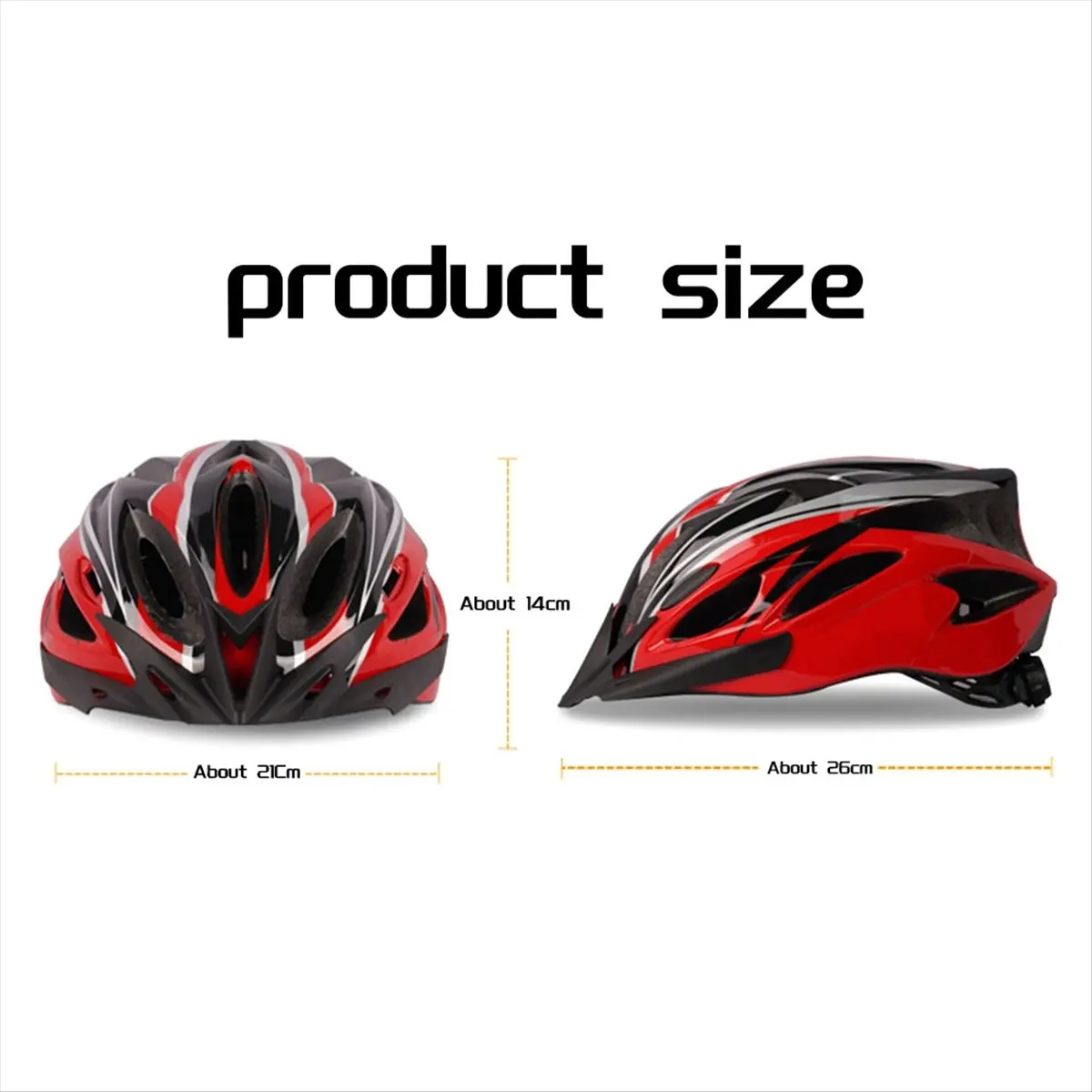 ABST Adult Bike Helmet, Light Microshell, Men and Women, Fit Adjustment Suggested Fit 54-63cm for Cycling C view 6