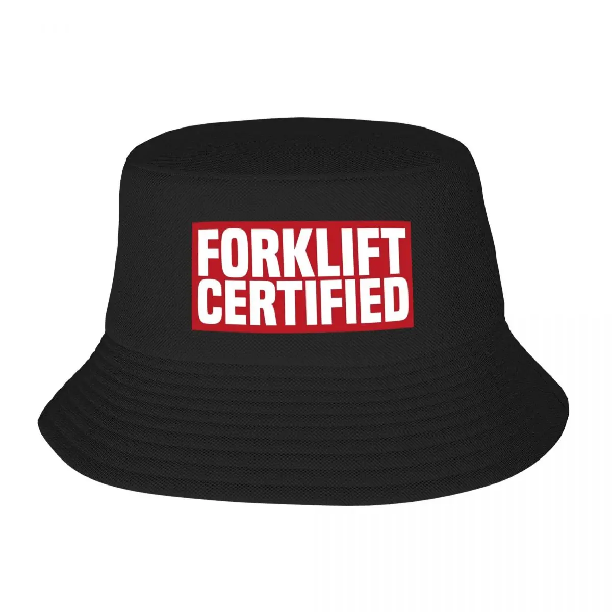 Trendy Forklift Certified Bucket Hats For Unisex Packable Truck Driver Bob Hat Spring Headwear